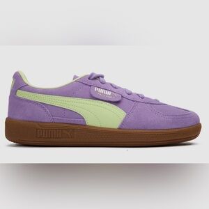 Puma Kids Palermo Sneakers in Lavender and Light Green